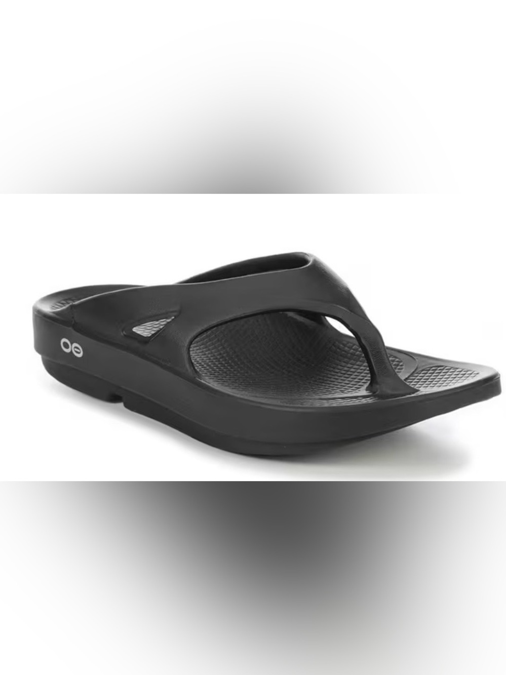 NWT Oofos OOriginal Sandals Flip Flop Black Sandals Unisex Men Size 13, Women 15